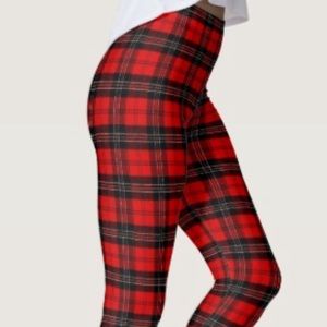Plaid leggings